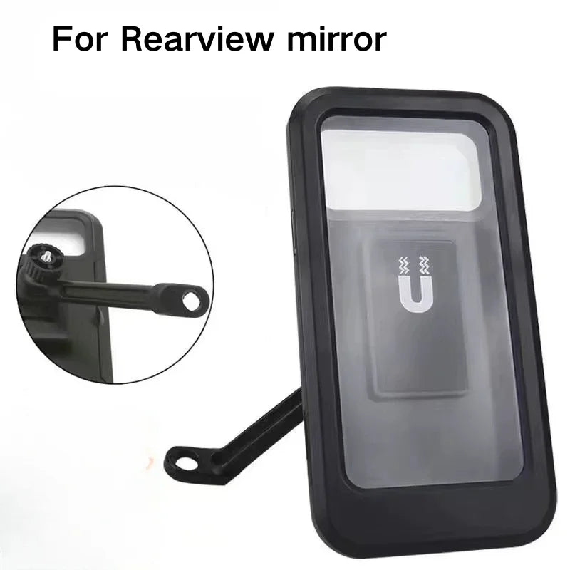 Waterproof Mobile Phone Holder for Motorcycle Bike Magnetic Cycling Phone Bag GPS 360° Swivel Adjustable Stand Phone Accessories
