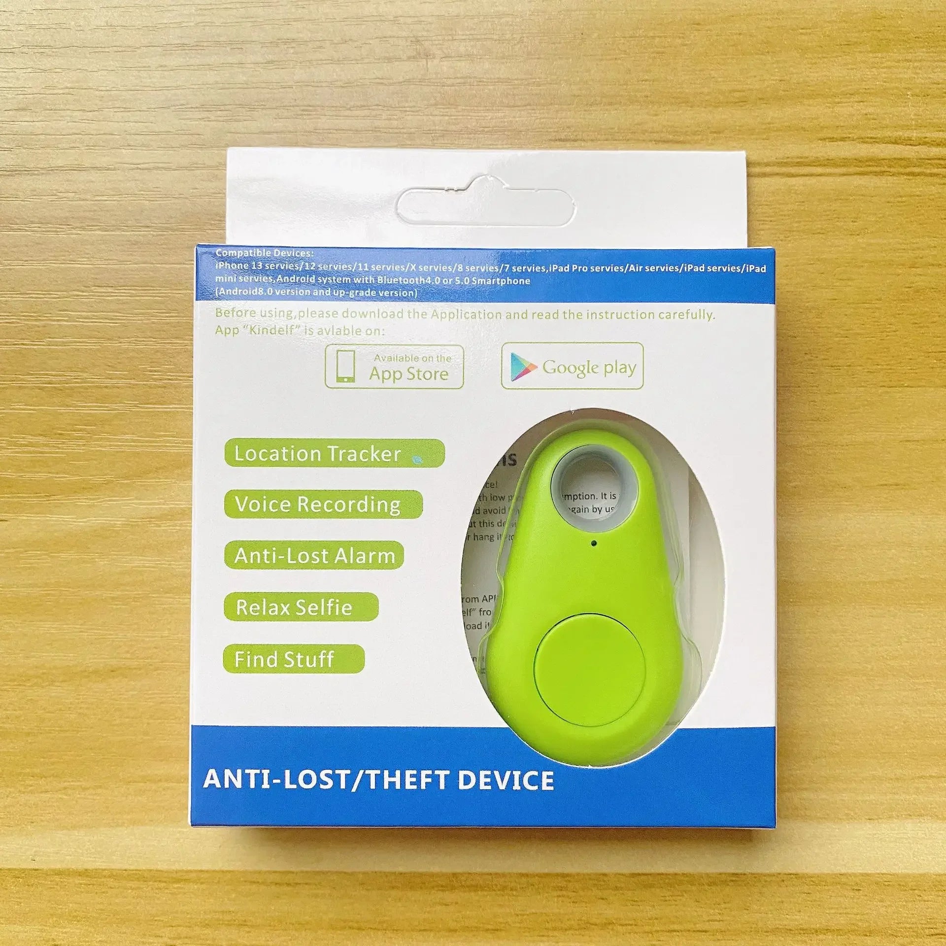 Mini Fashion Smart Dog Pets Bluetooth 4.0 GPS Tracker Anti-Lost Alarm Tag Wireless Child Bag Wallet Key Finder Locator