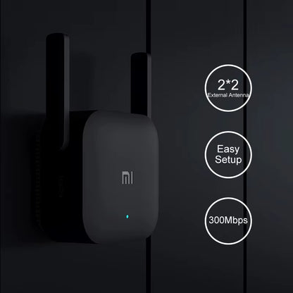 Repeater Wifi Pro Mi Amplifier Network Expander Router Power Extender Roteador 300M 2.4G 2 Antenna for Router Home Office