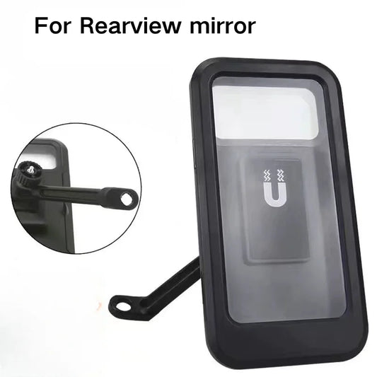 Waterproof Mobile Phone Holder for Motorcycle Bike Magnetic Cycling Phone Bag GPS 360° Swivel Adjustable Stand Phone Accessories