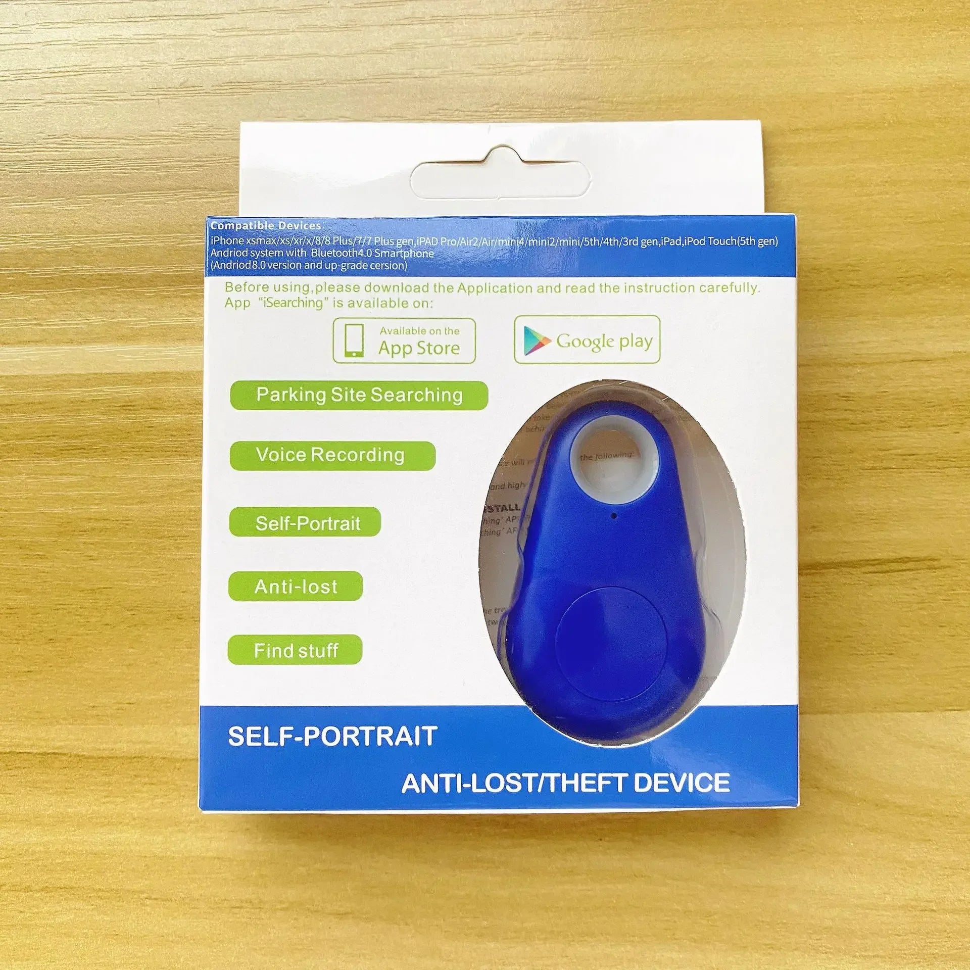 Mini Fashion Smart Dog Pets Bluetooth 4.0 GPS Tracker Anti-Lost Alarm Tag Wireless Child Bag Wallet Key Finder Locator